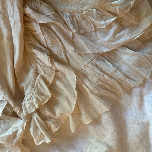 RARE Free People Endless Summer X's and O's Maxi Dress Cream Cutout Lace - Picture 10 of 14